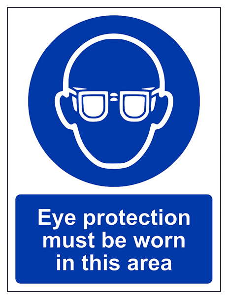 Eye Protection Must Be Worn In This Area Portrait