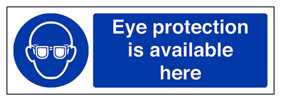 Eye Protection Is Available Here Landscape