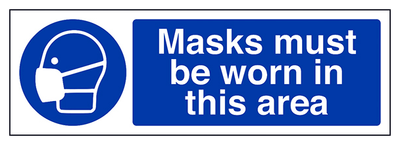Masks Must Be Worn In This Area Landscape