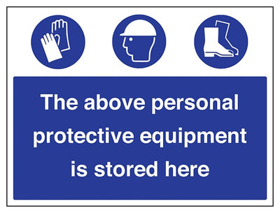 Personal Protective Equipment Is Stored Here
