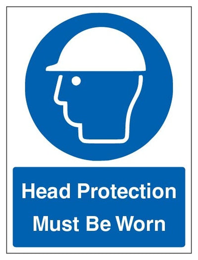 Head Protection Must Be Worn Portrait