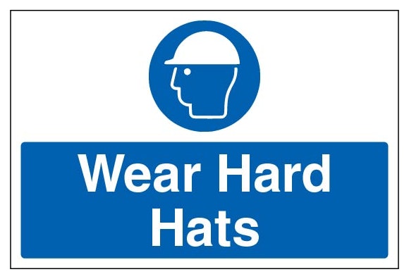 Wear Hard Hats Large Landscape