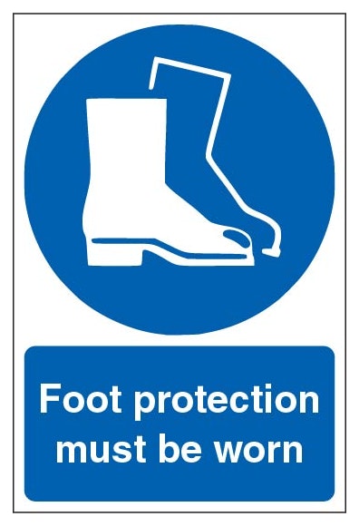 Foot Protection Must Be Worn Portrait
