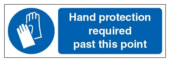 Hand Protection Required Past This Point Landscape