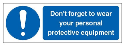 Don T Forget To Wear Your Personal Protective Equipment Landscape