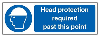 Head Protection Required Past This Point Landscape
