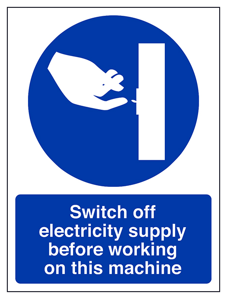 Switch Off Electricity Supply Portrait