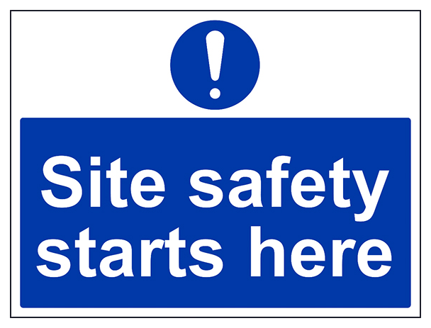 Site Safety Starts Here Large Landscape