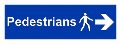 Pedestrians Arrow Right Landscape