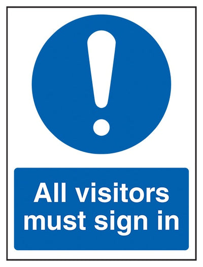 All Visitors Must Sign In