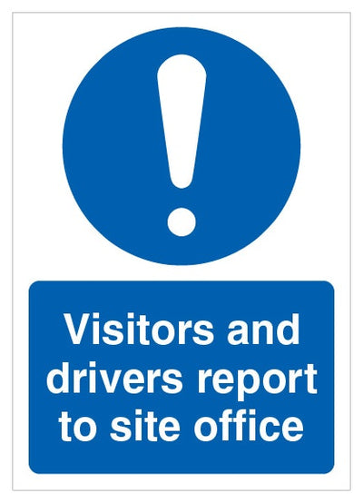 Visitors And Drivers Report To Site Office A4