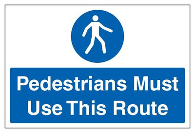Pedestrians Must Use This Route Large Landscape