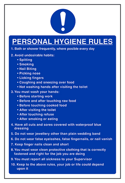Personal Hygiene Rules Portrait