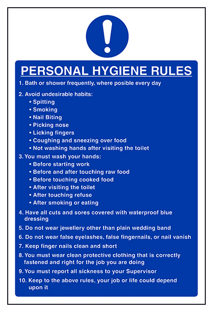 Personal Hygiene Rules Portrait