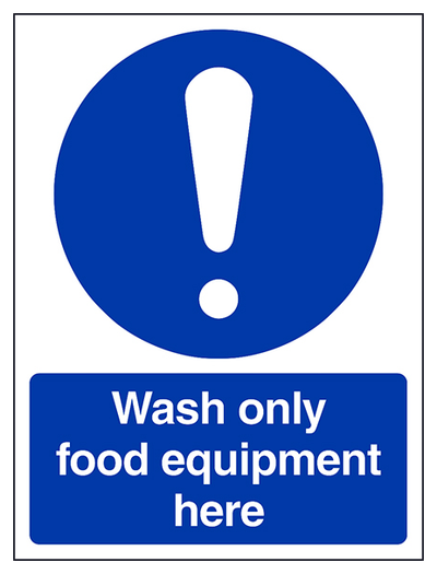 Wash Only Equipment Here Portrait
