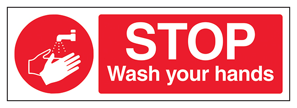 Stop Wash Your Hands Landscape
