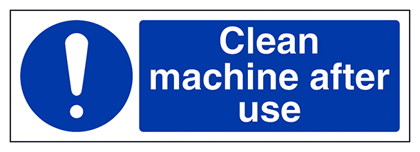 Clean Machine After Use