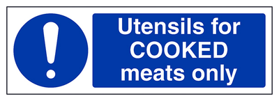 Utensils For Cooked Meats Only Landscape