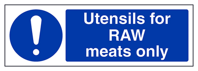Utensils For Raw Meats Only Landscape