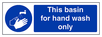 This Basin For Hand Wash Only Landscape