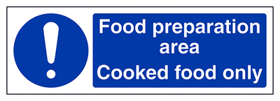 Food Preparation Area Cooked Food Only Landscape