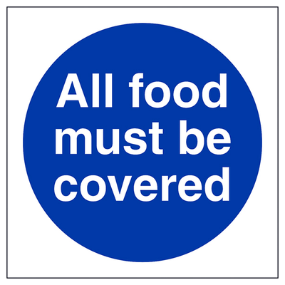 All Food Must Be Covered Square
