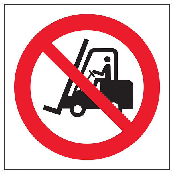 No Fork Lifts Symbol