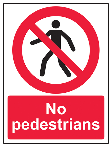 No Pedestrians Portrait