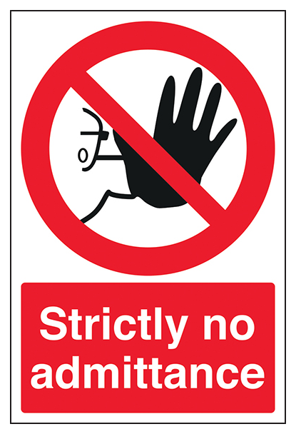 Strictly No Admittance Portrait