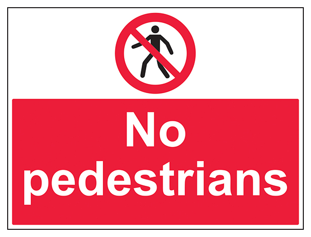 No Pedestrians Large Landscape