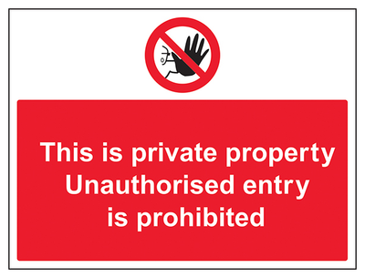 Unauthorised Persons Prohibited