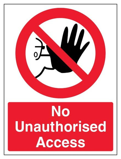 No Unauthorised Access Portrait