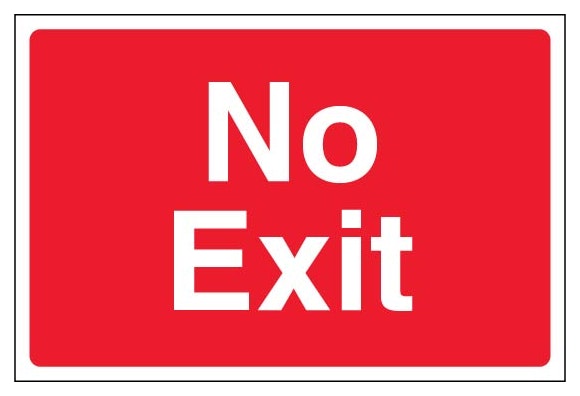 No Exit Sign Large Landscape