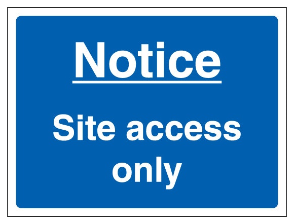 Notice Site Access Only