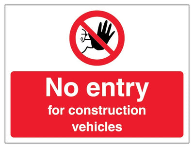 No Entry For Construction Vehicles Landscape
