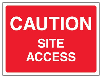 Caution Site Access Landscape