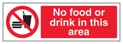 No Food Or Drink In This Area Landscape