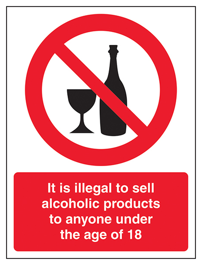It Is Illegal To Sell Alcohol To Anyone Under 18 Portrait