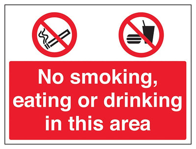 No Smoking Eating Drinking In This Area