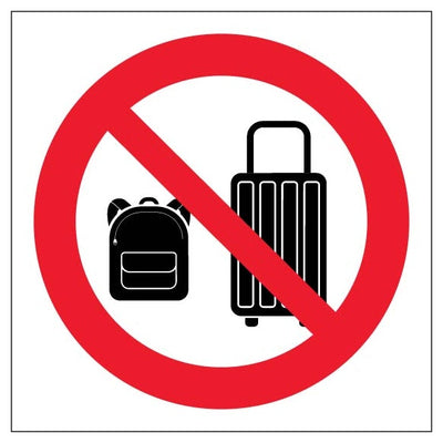 No Bags Or Luggage Portrait Symbol