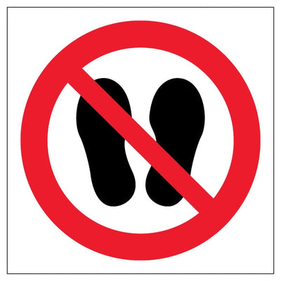 Do Not Stand Here Symbol Only
