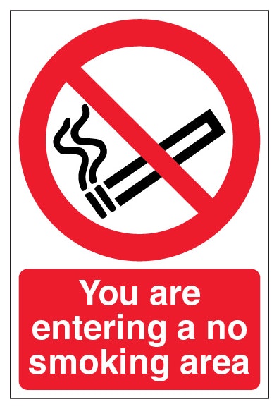 You Are Entering A No Smoking Area Portrait