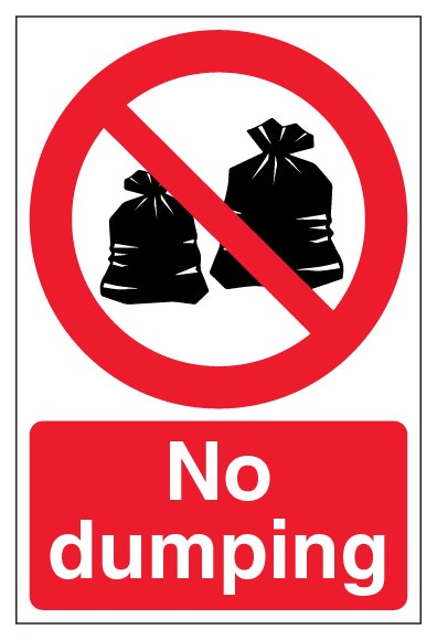 No Dumping Portrait