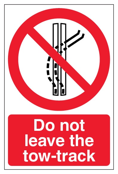 Do Not Leave The Tow Track Portrait