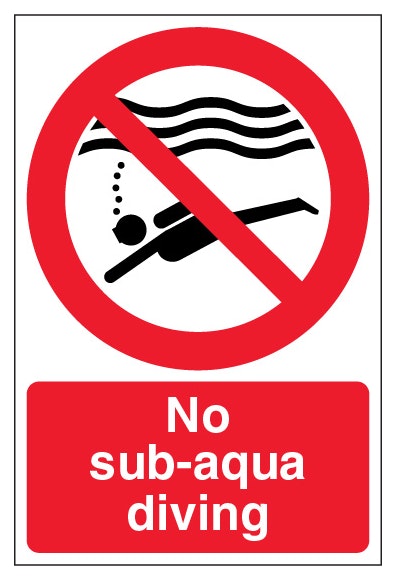 No Sub Aqua Diving Portrait