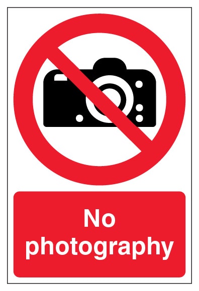 No Photography Portrait