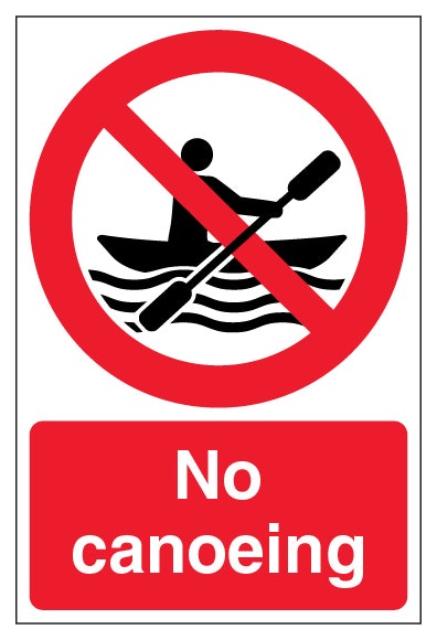 No Canoeing Portrait