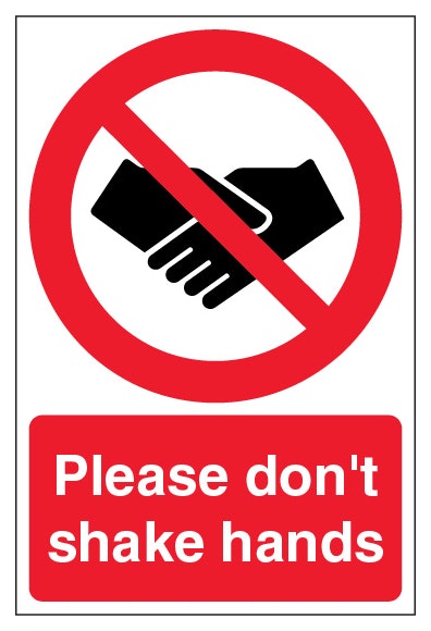 Please Don T Shake Hands Portrait