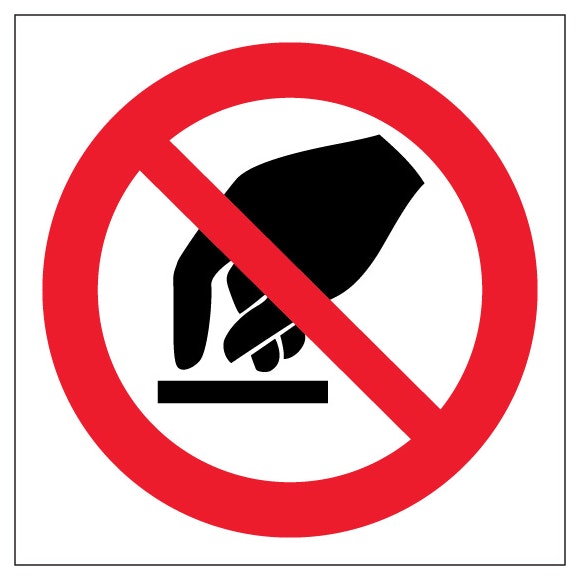 Do Not Reach Symbol Only