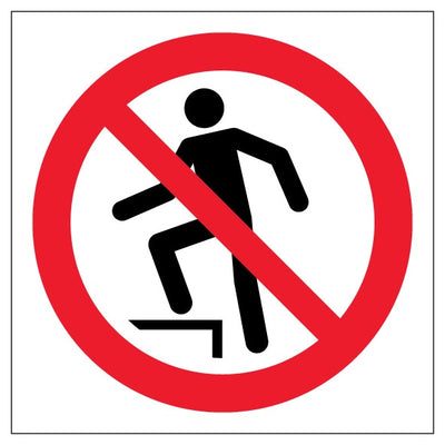 Do Not Step Symbol Only